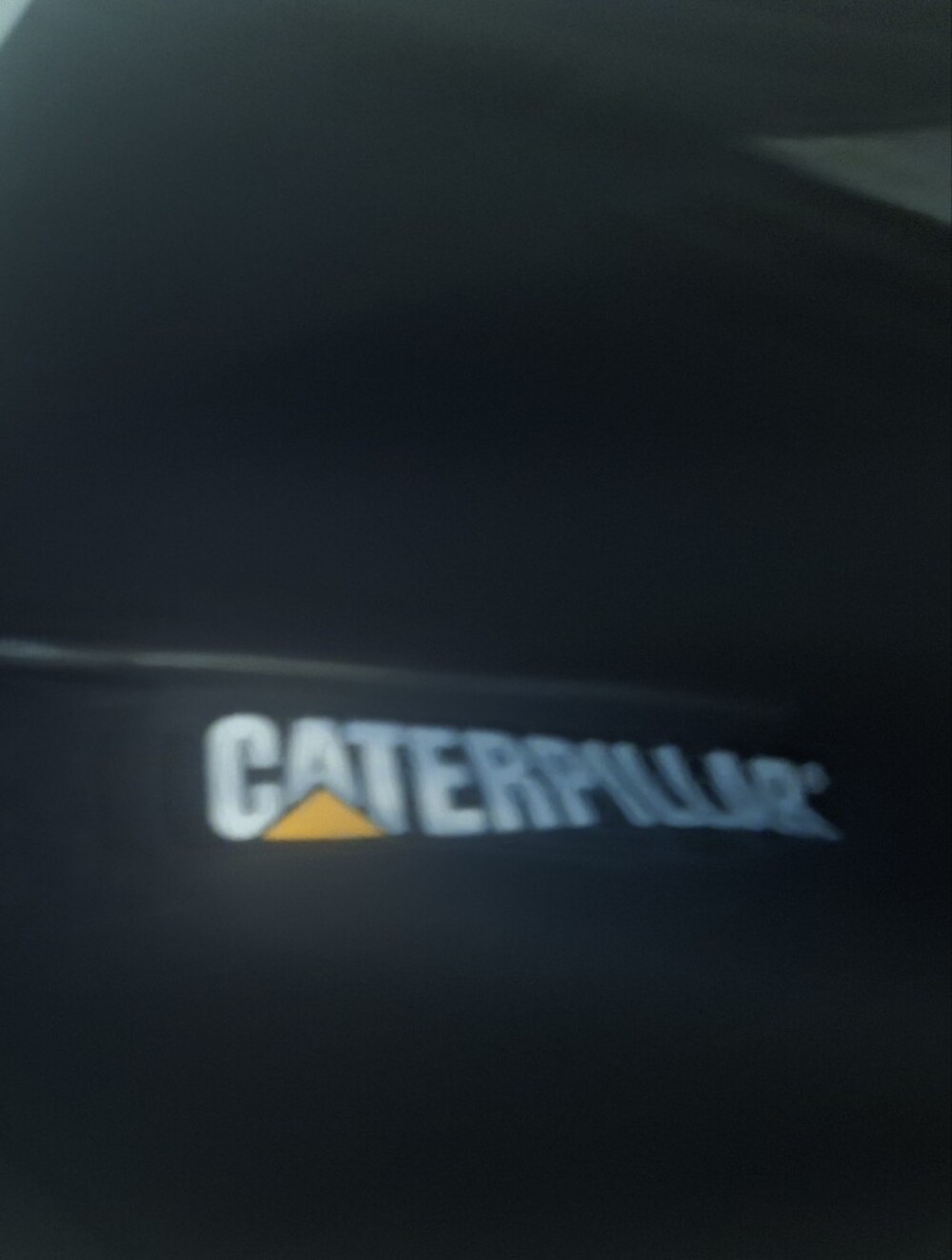 Caterpillar Black Zip-Up Hooded Sweater with White & Yellow Logo - Picture 2 of 6